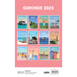 4e du calendrier Gironde 2023 par les illustratrices de DUDA